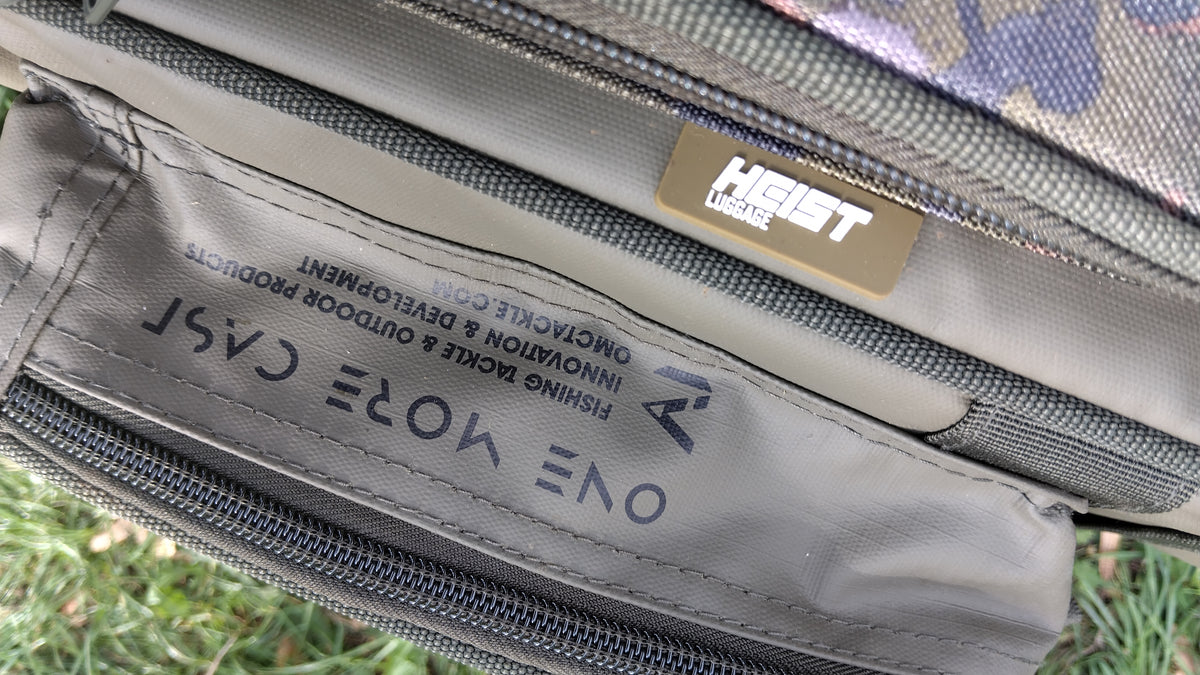 OMC Heist XL Carryall Carp Fishing Tackle Bag 70L+ Splash Camo Lightly Used