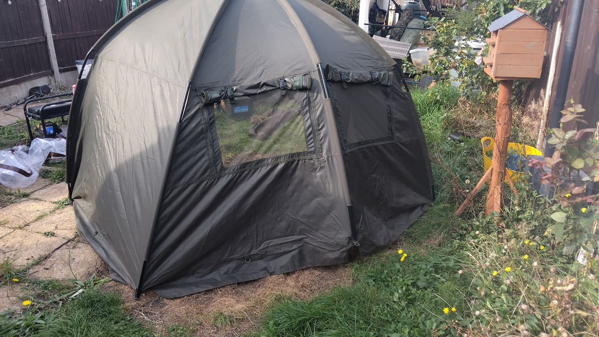 Nash Titan Hide XL Carp Fishing Bivvy Shelter + Zip-in Waterproof Front