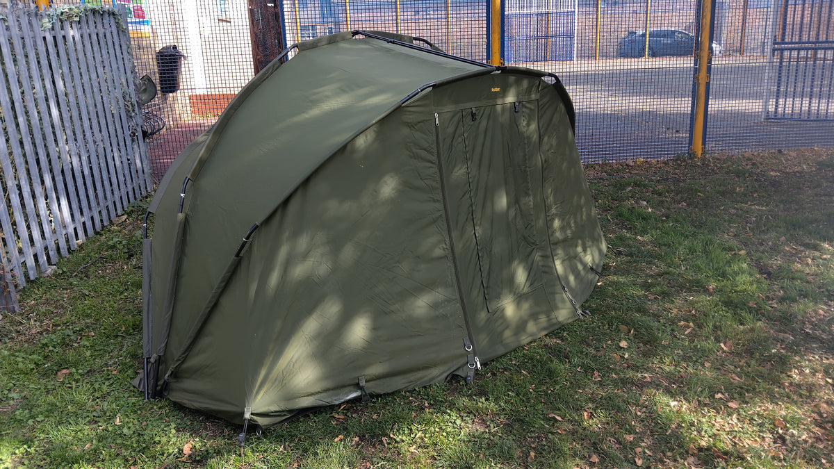 Trakker Armadillo 2 Man Carp Fishing Bivvy + Winter Overwrap Groundsheet & Pegs