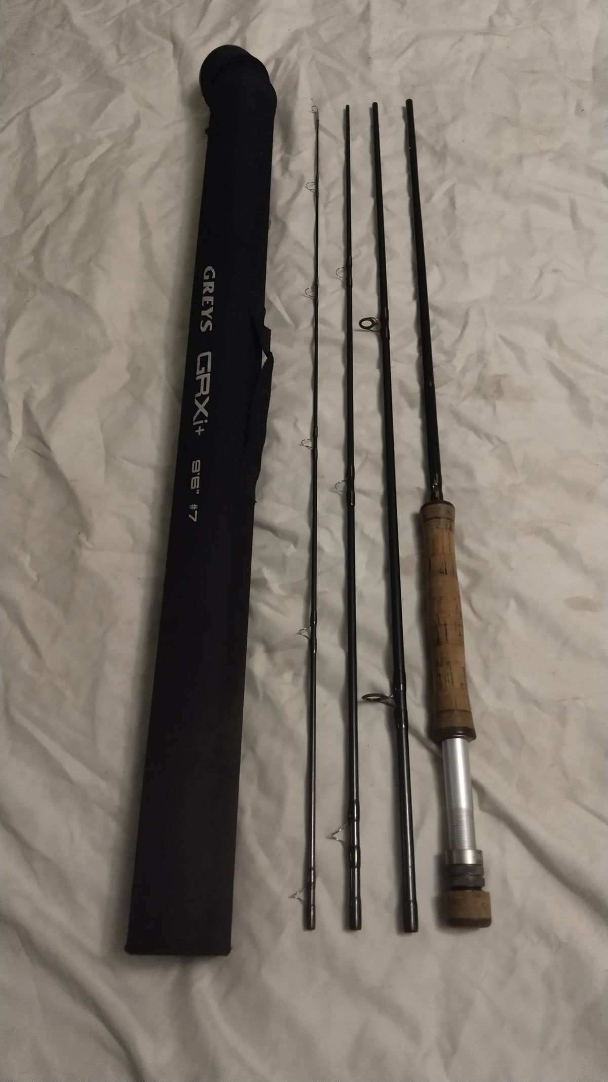 Greys GRXi+ 9ft 6in #7 Fly Fishing Rod 4 Piece with Zip Carry Tube Superb