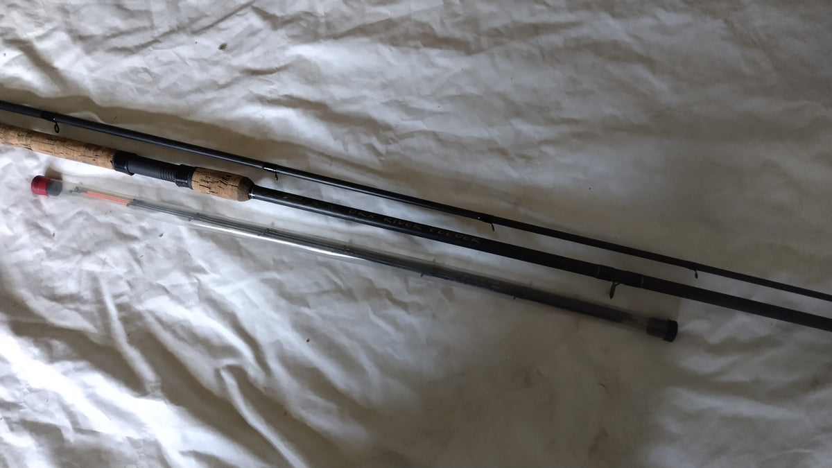 Drennan DRX River Feeder Rod 12ft 10in with 3 Quiver Tips & Original Cloth Bag