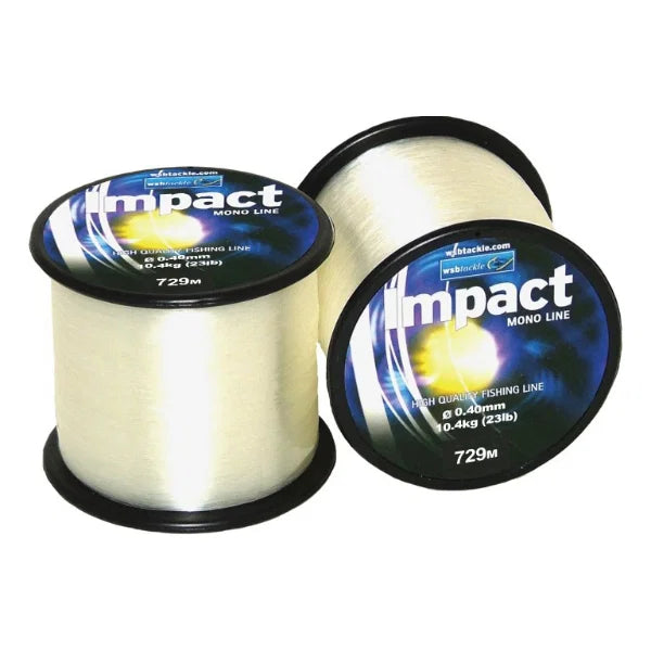 WSB Impact Clear Monofilament Line | Bulk Spools | Strong Abrasion Resistant