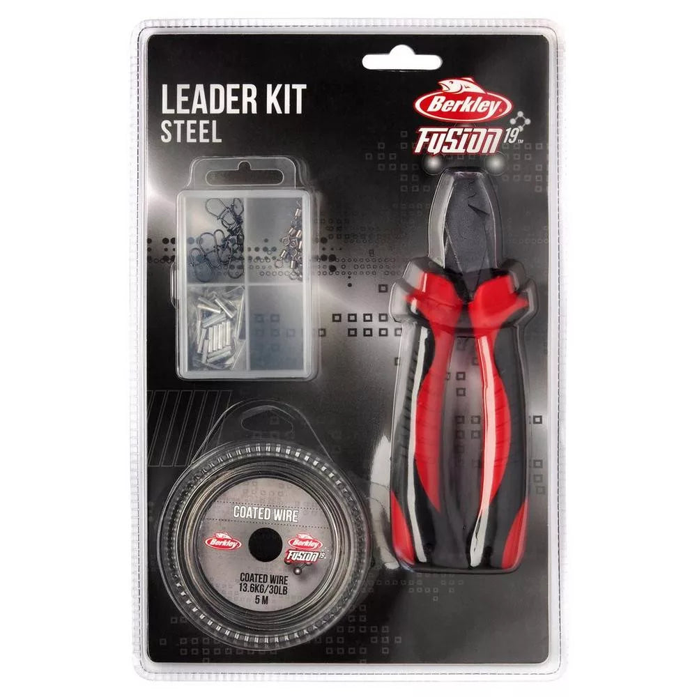 Berkley Fusion19 Steel Leader Kit with Crimping Pliers - Pike & Predator Trace Set