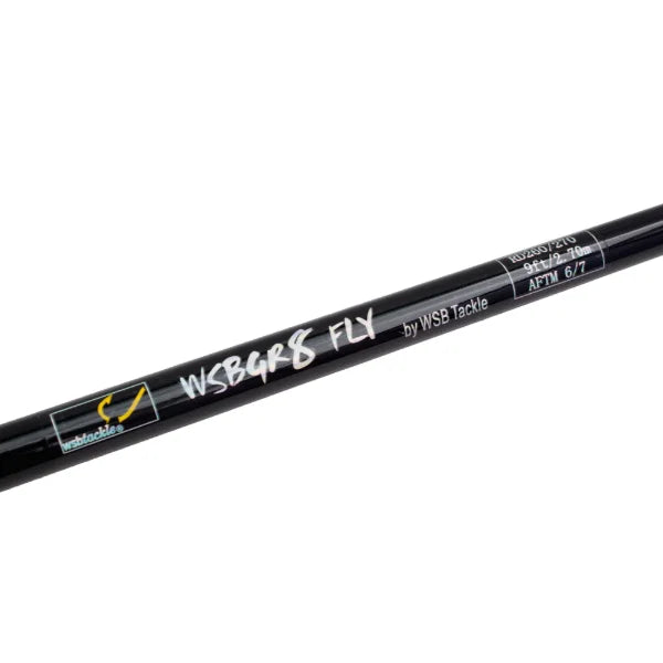 9ft 6/7wt Fly Fishing Rod 3 Piece Hollow Glass Composite Reel Seat Duplon
