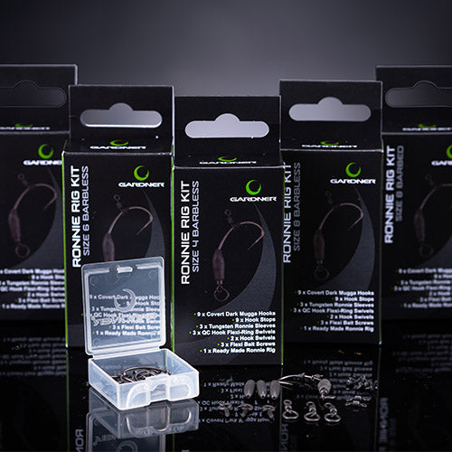 Gardner Tackle Ronnie Rig Kit Carp Fishing Components Mugga Hooks Sizes 2 4 6 8