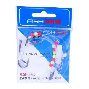 FishZone Sea Fishing Rigs - Pre-Tied Flapper, Clipped Down & Plaice Rigs