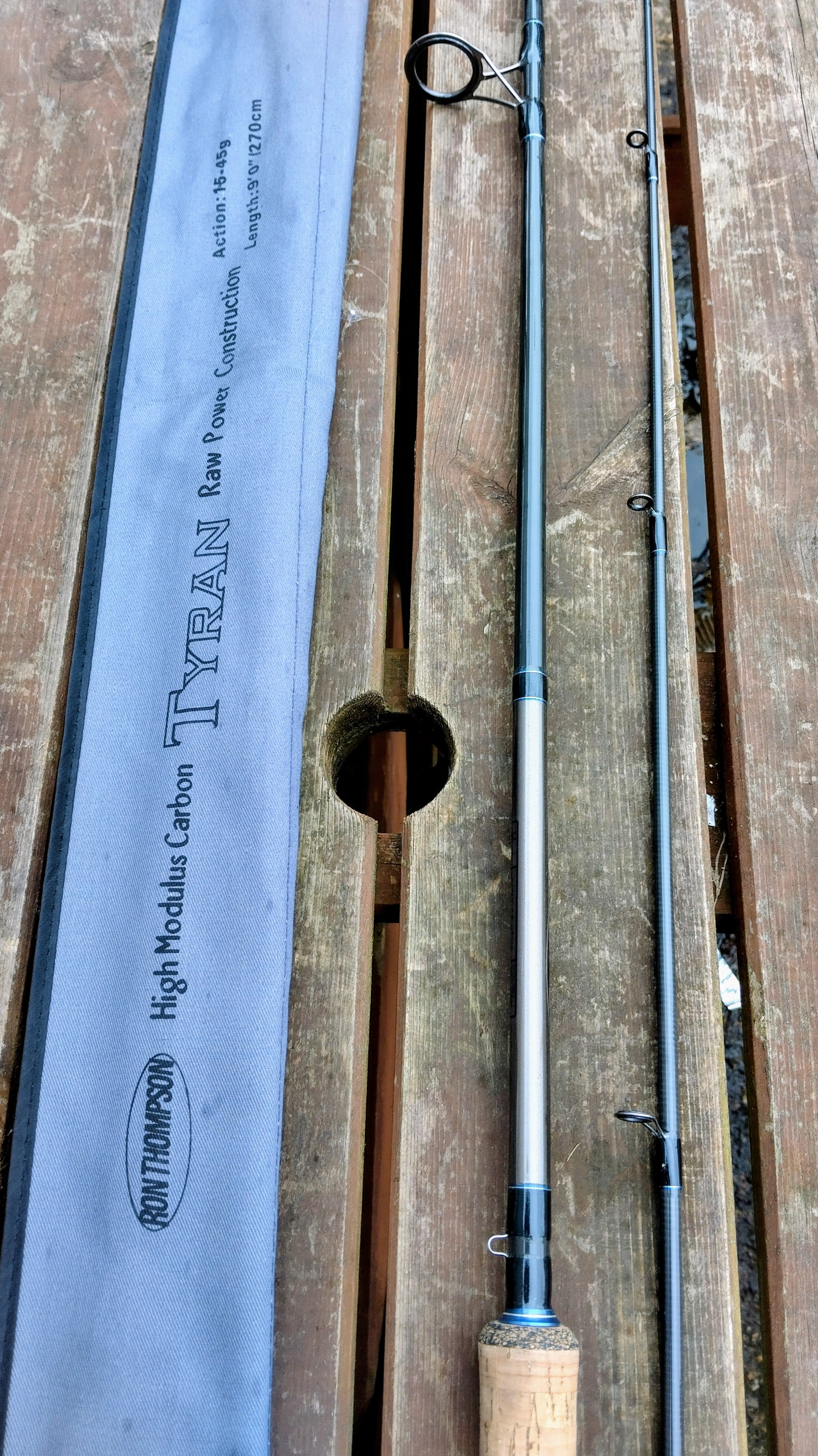 Ron Thompson Tyran 9ft Lure Fishing Rod 15-45g Spinning Rod Pike Perch Zander