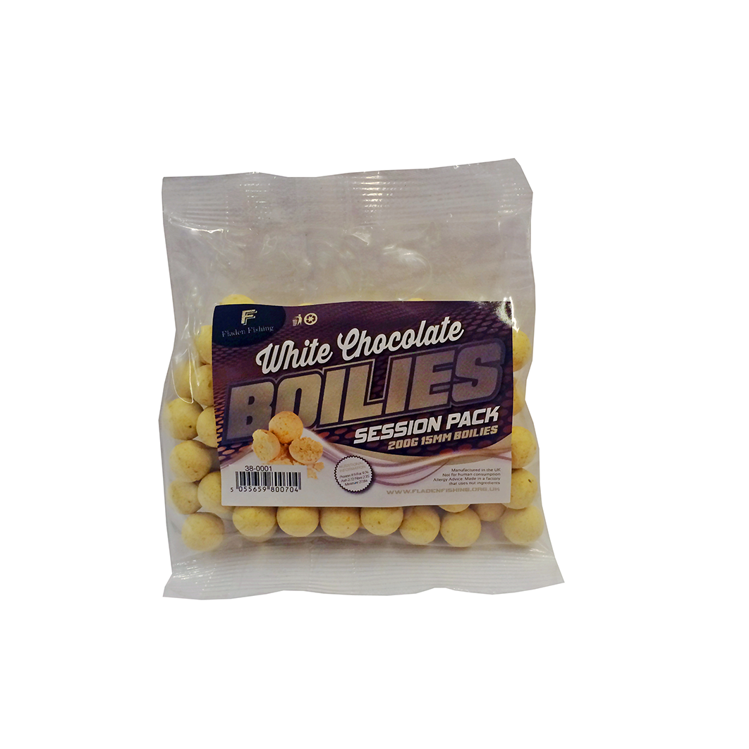 Carp Fishing Boilies - 15mm Session Pack - Choose from White Choc, Banana Coconut, Monster Crab
