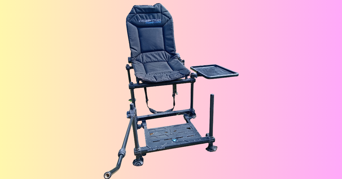 Preston Innovations Inception Feeder Chair + Footplate Side Tray Brolly Feeder Arm