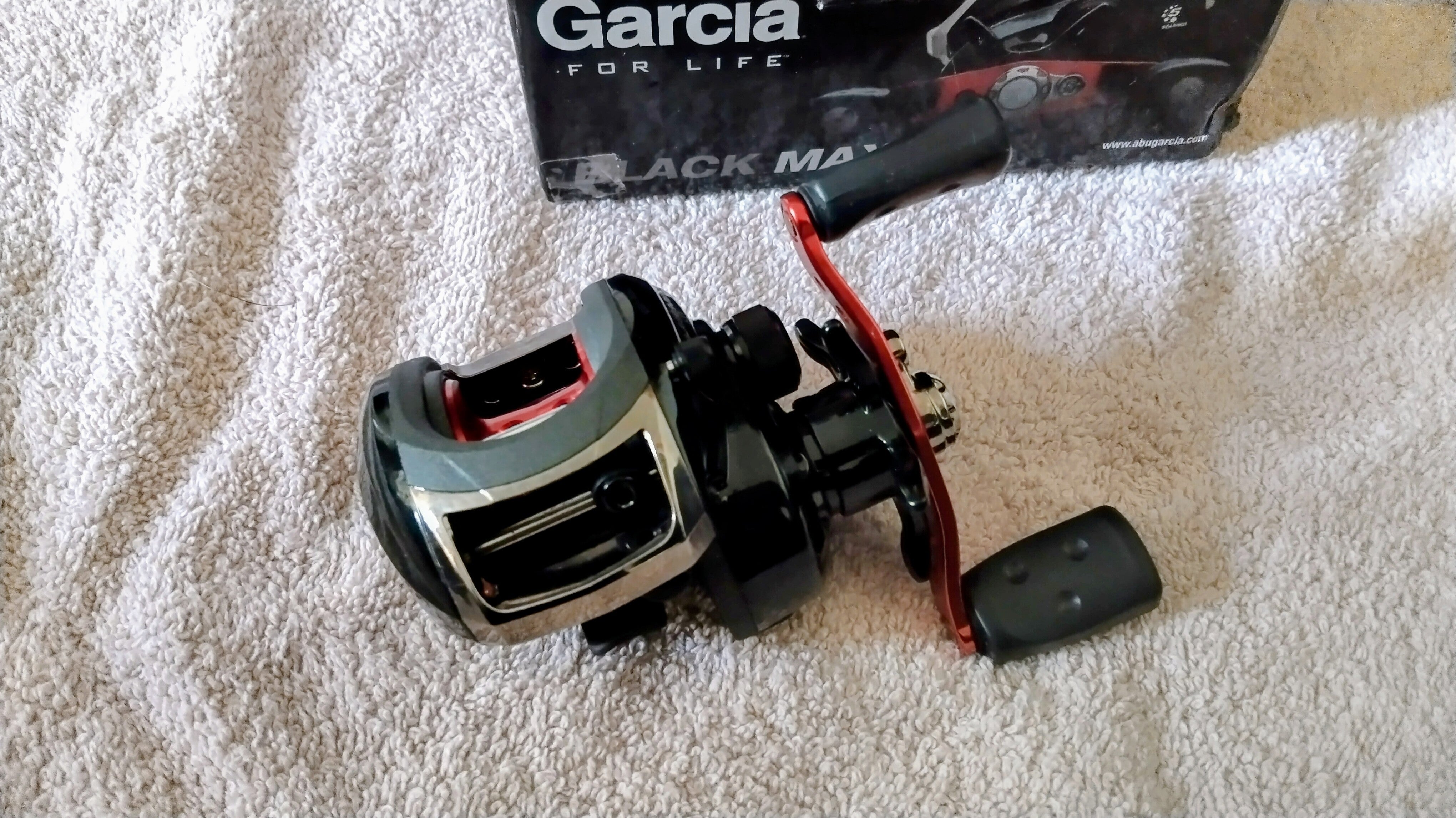 Abu Garcia Ambassadeur Black Max Left Hand Baitcasting Reel - Boxed & VGC