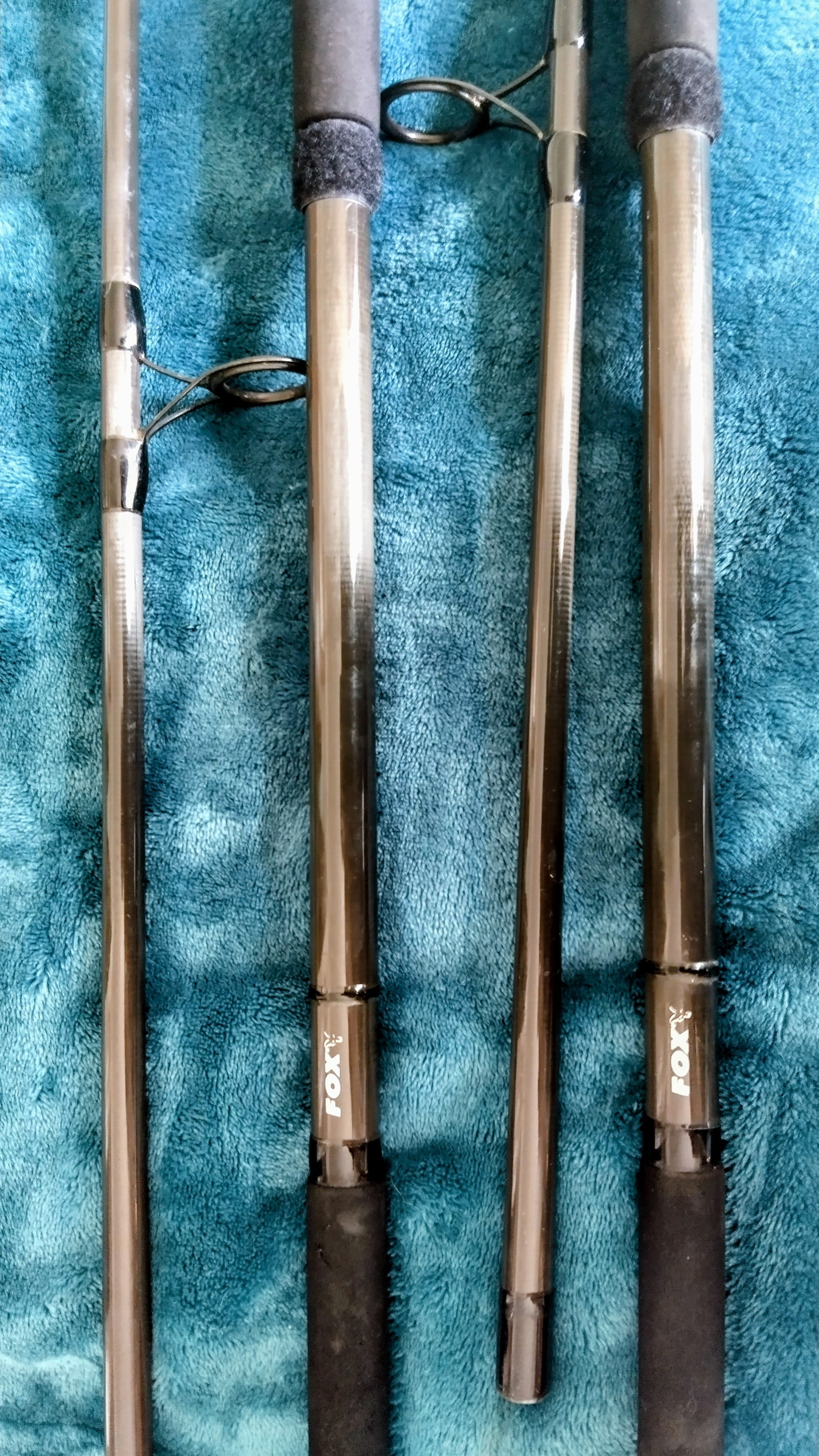 Pair / Fox Rangemaster 12ft Carp Rods - 2.75lb Test Curve - Carbon Carp Fishing