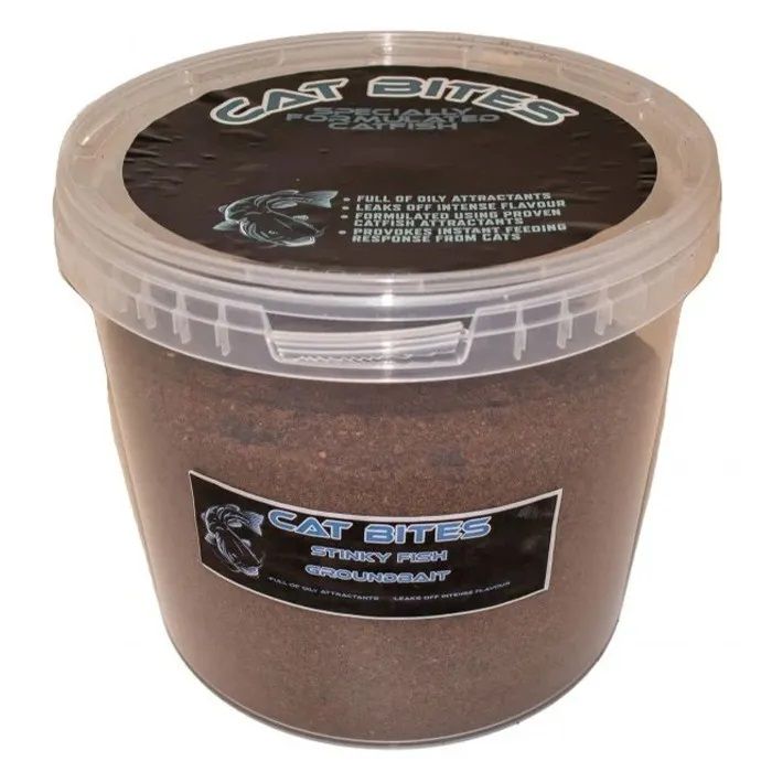 Bait-Tech Cat Bites Stinkyfish Cat Fishing Groundbait 2.4kg - Catfish Attractor