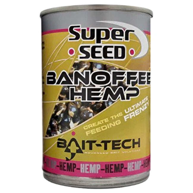 Bait-Tech Super Seed Hemp | Chilli Hemp | Aniseed | Banoffee - 350g tins