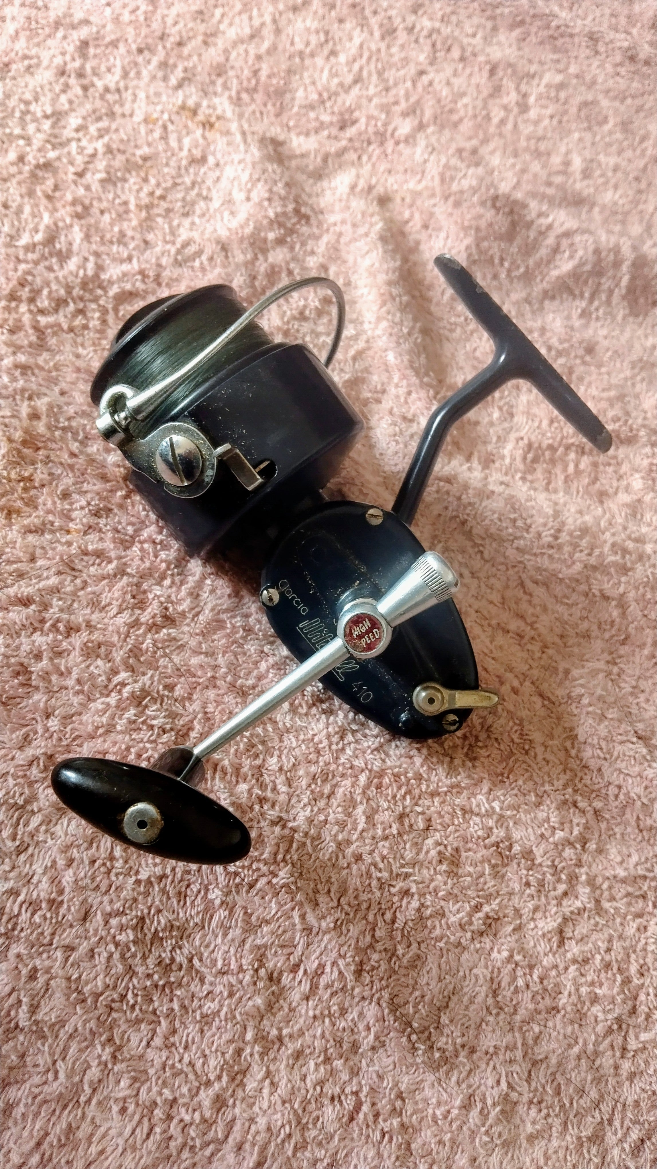 Vintage Garcia Mitchell 410 Fixed Spool Reel & Spare Spool High Speed Classic