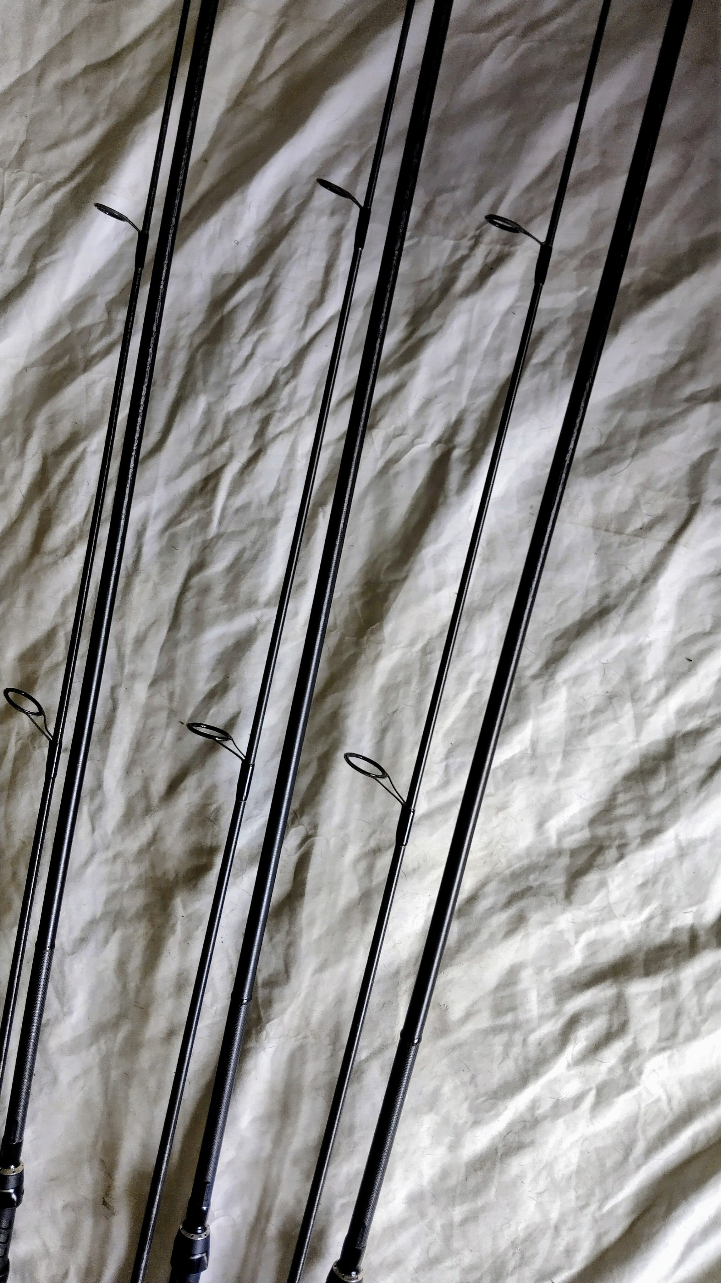 3x Greys GT5 50 Carp Rods 12ft 3lb - 50mm Butt Rings with Original Bags