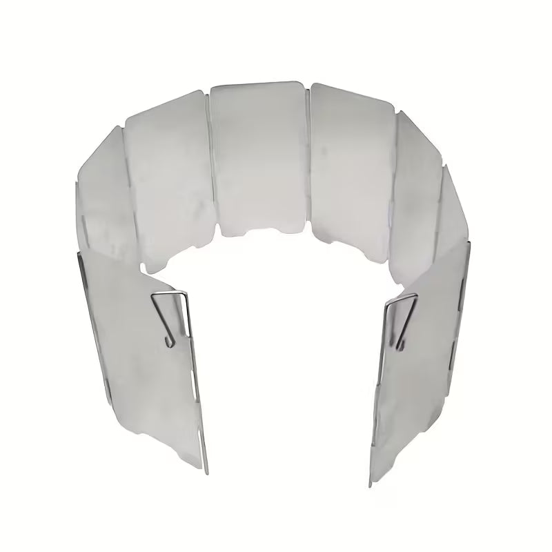 Aluminium Camping Stove Windbreak Folding Wind Deflector Guard Fishing Bankside