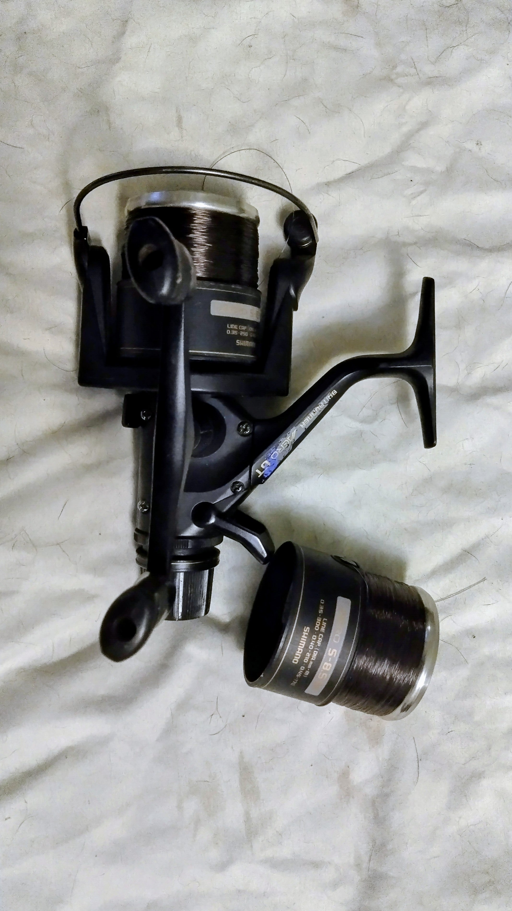 Shimano Aero GT 8010 XT-7 Baitrunner Reel & Spare Spool | VGC | Carp Barbel Fishing