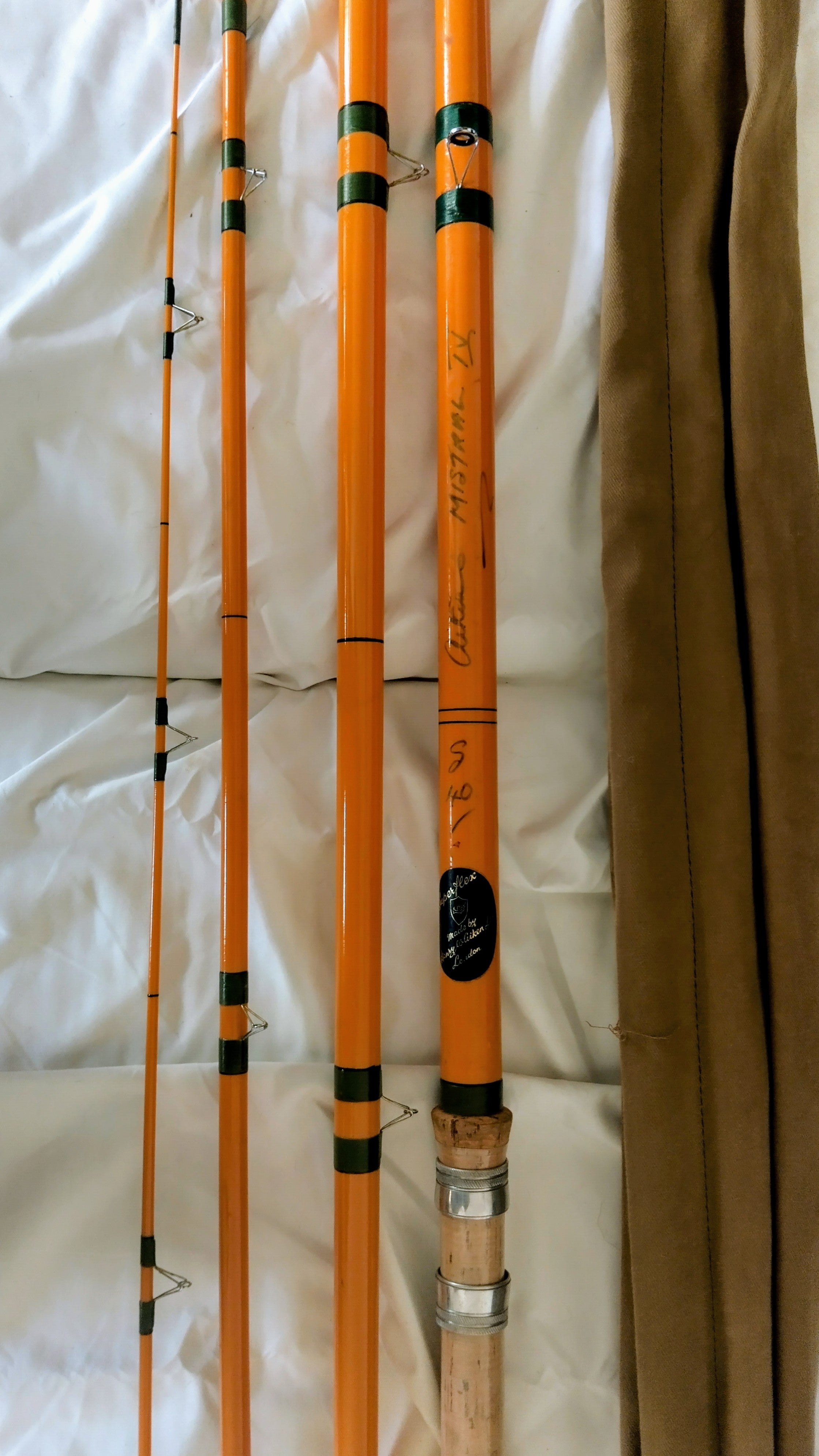 Vintage Superflex S40 16ft Float Rod 4 Piece Match Angling Henry W Aiken Original Bag