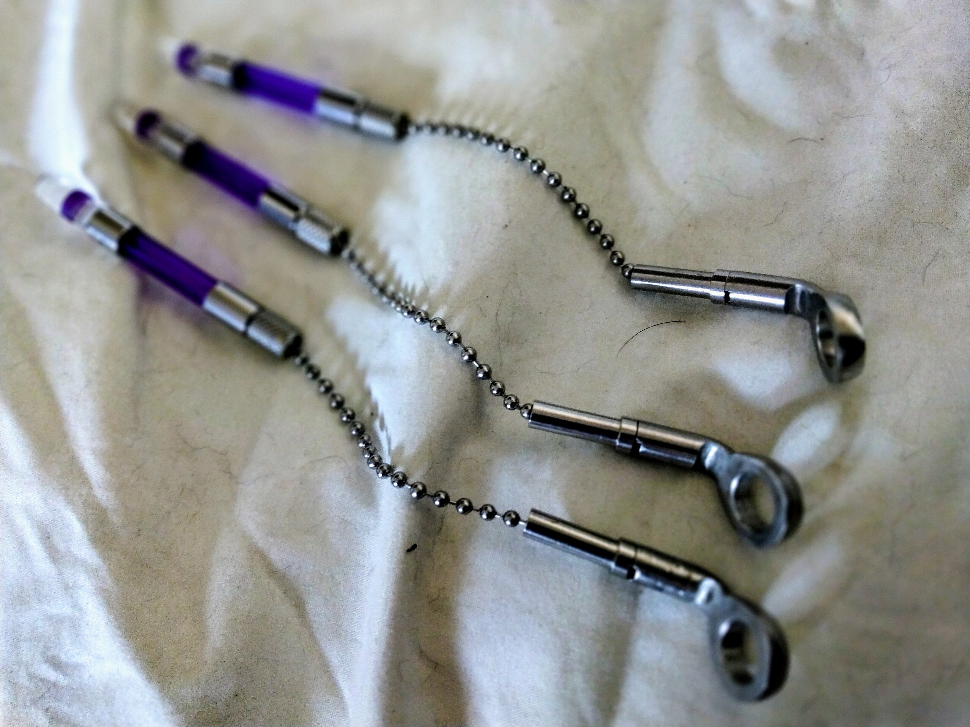 3 x Korda Stow Bobbins - Purple - Carp Fishing Bite Indication