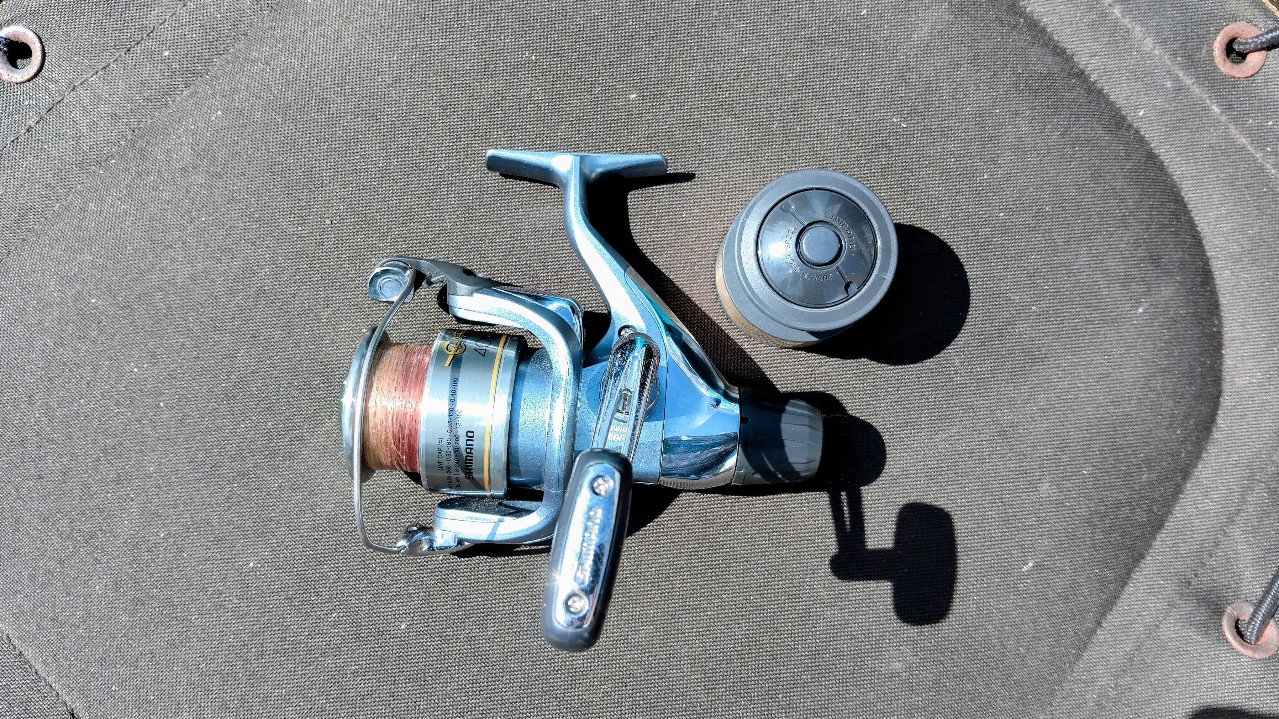 Shimano Catana 4000RA Rear Drag Fishing Reel + Spare Spool – Very Good Condition