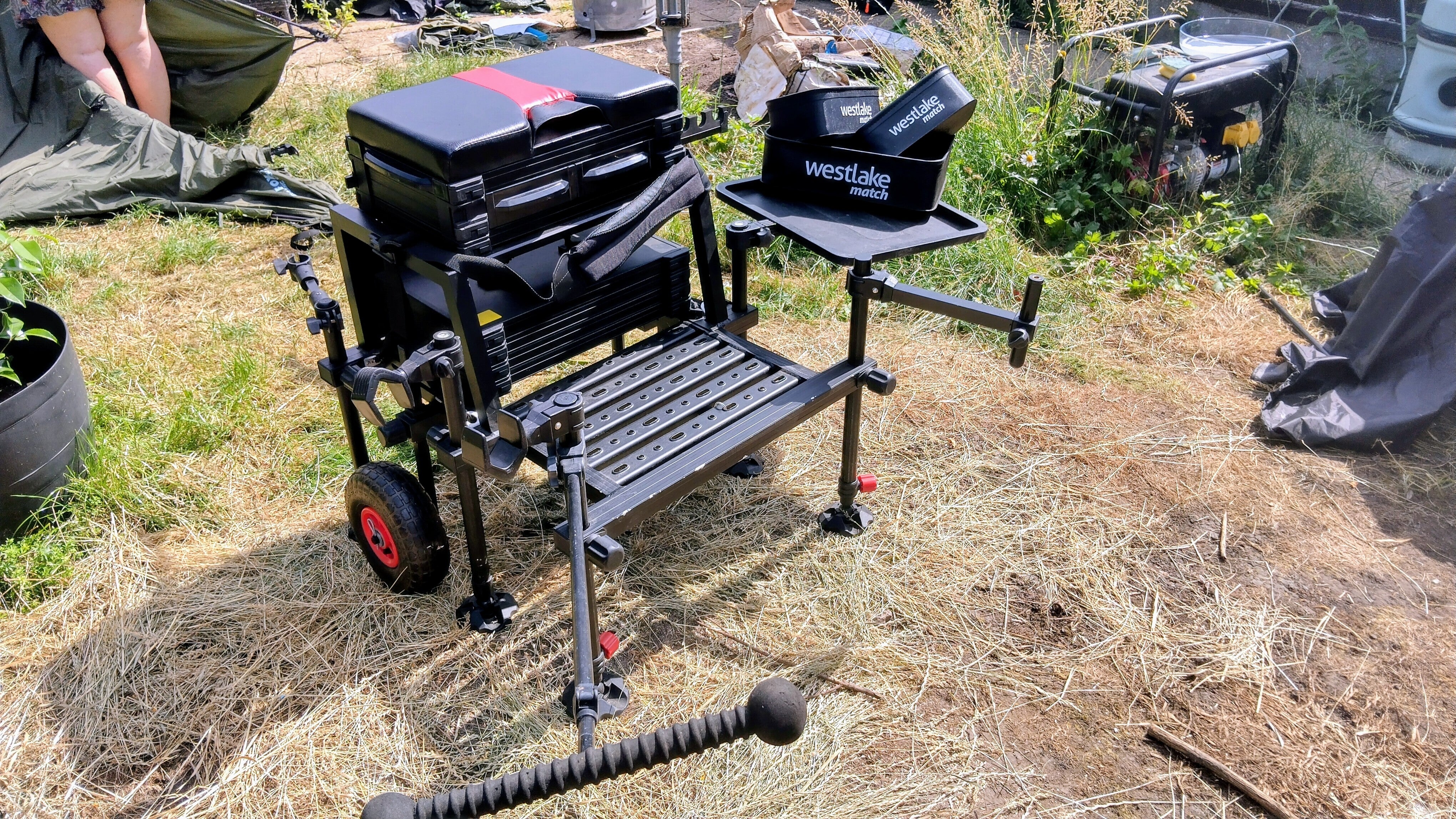 Westlake Special Match Fishing Seatbox with Footplate, Side Tray & Accessories
