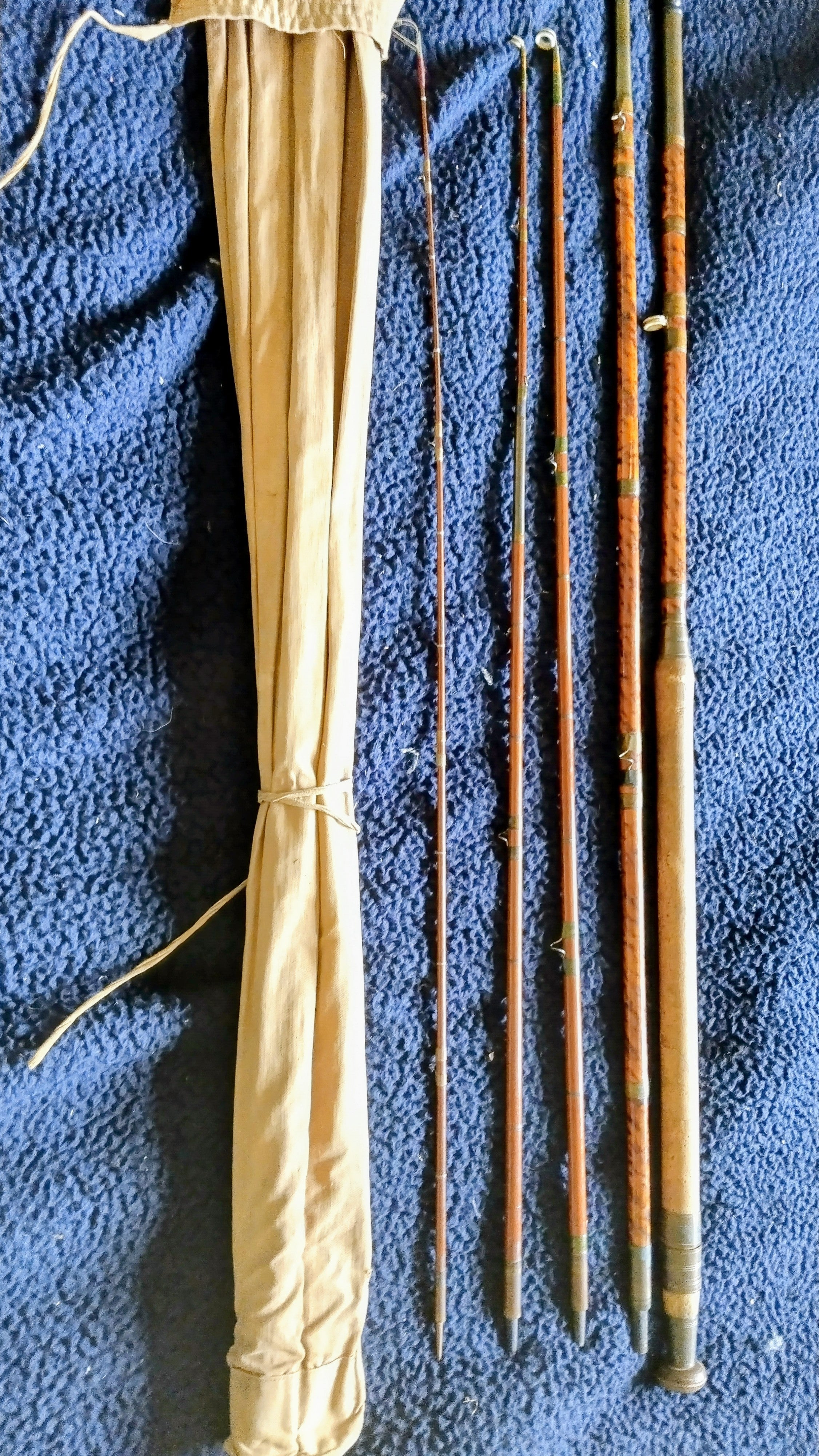 Vintage Allcocks Cane Fishing Rod 3 Tips - Multi Tip Coarse Match Rod