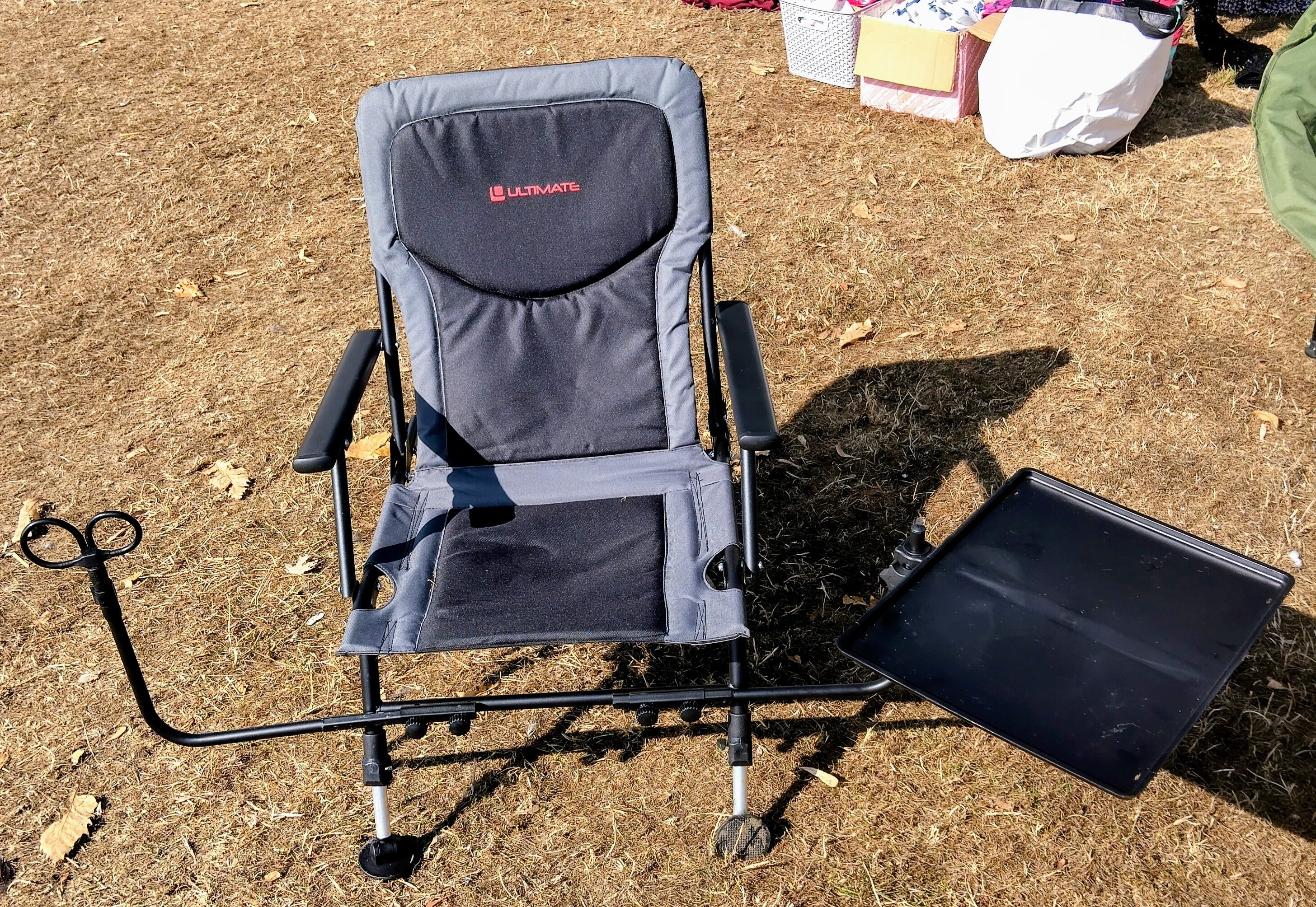 Ultimate Complete Feeder Chair Package + Side Table Rod Rests Bag - Barely Used
