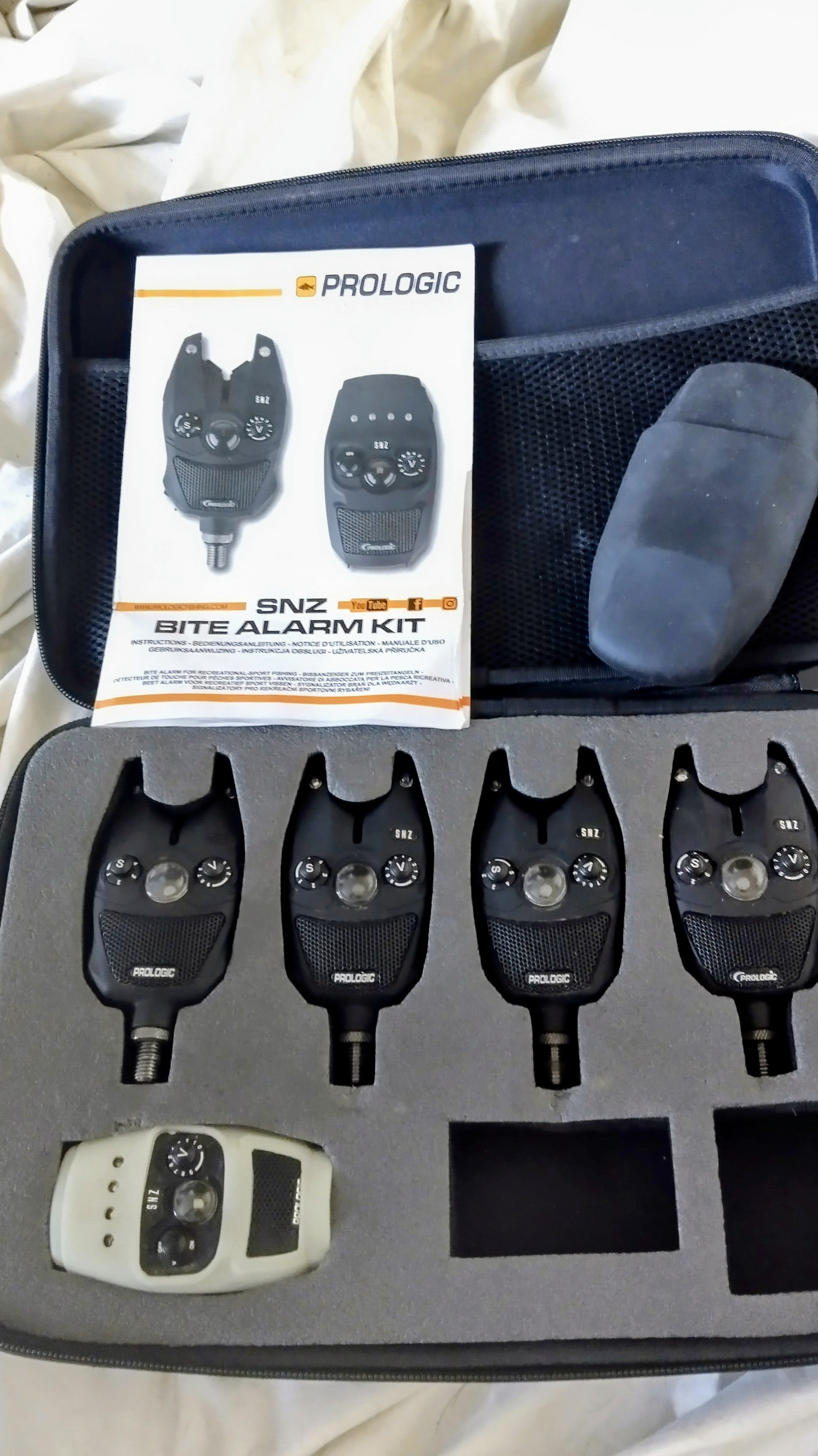 Prologic SNZ 4+1 Bite Alarm Set + Receiver | Very Good Condition Carp Tackle