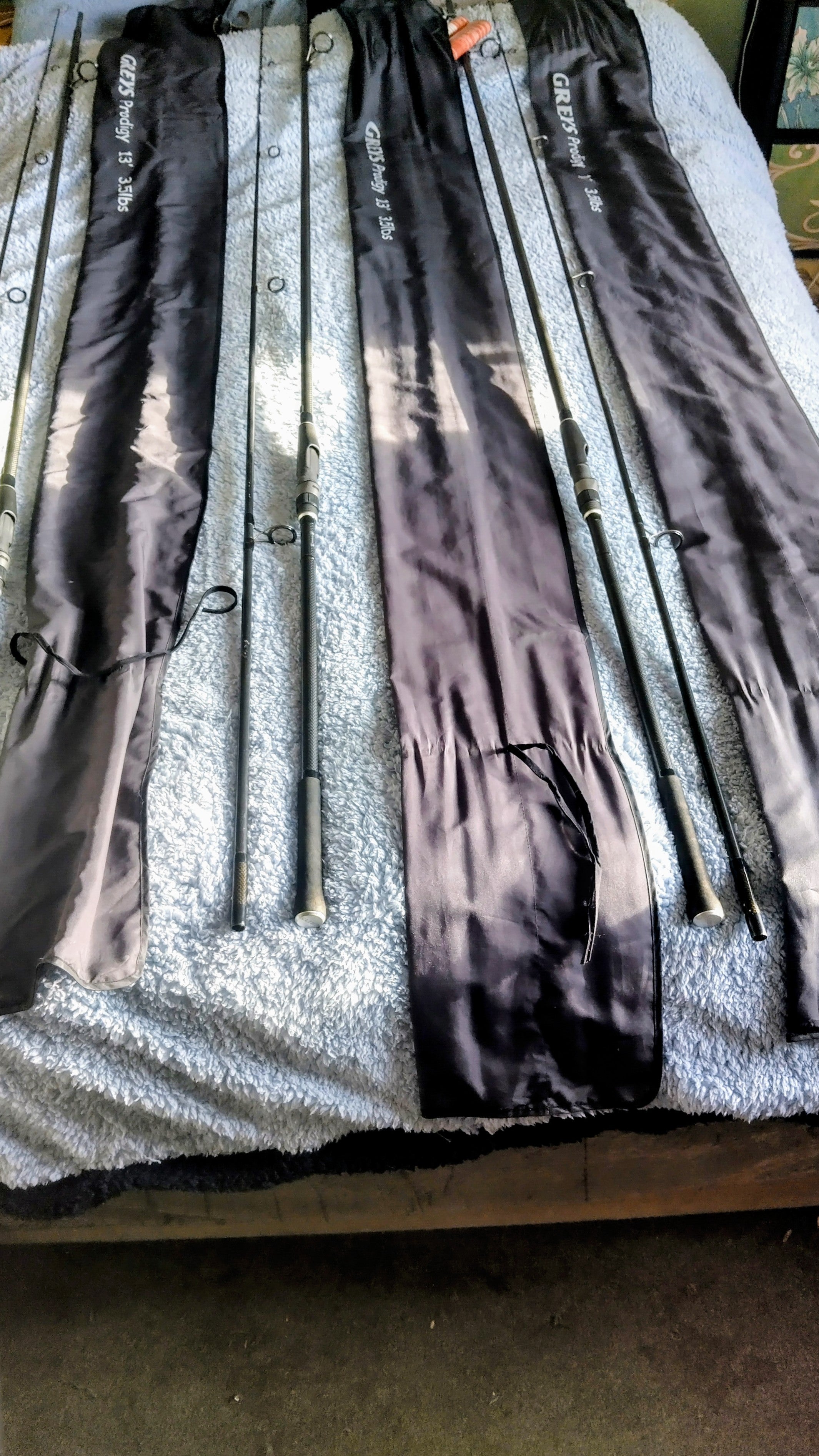 Set of 3 Greys Prodigy 13ft Carp Rods - 3.5lb TC - Long Range Distance Casting