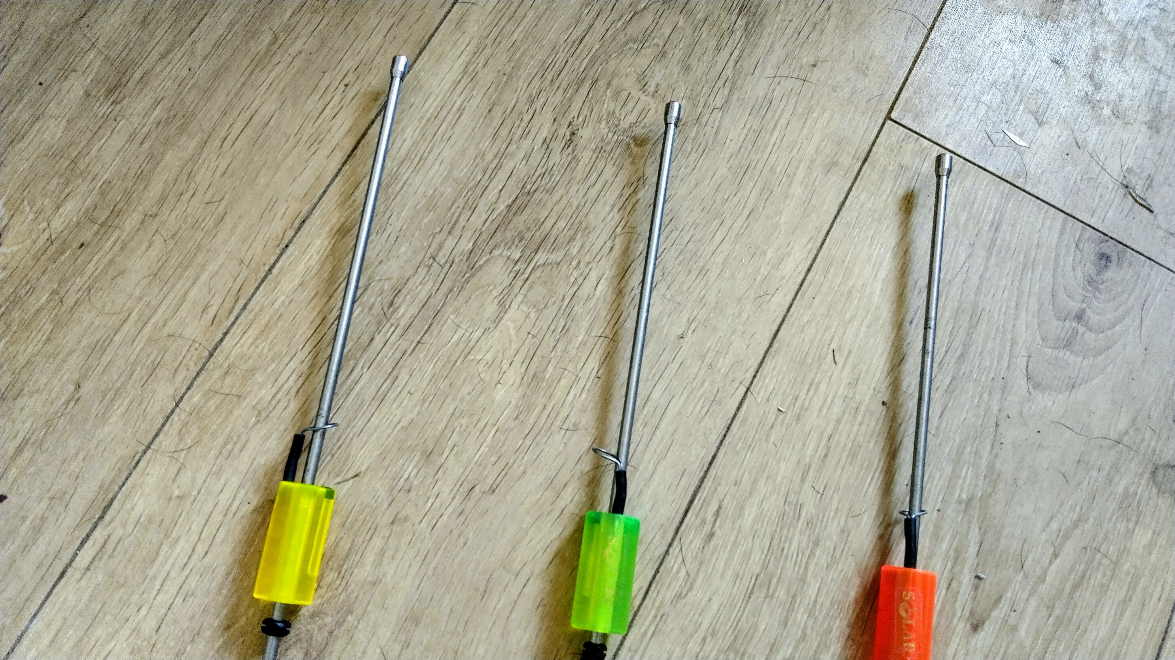 Vintage Solar Stainless 3 Rod Monkey Climber Set Buzz Bar Carp Fishing Tackle