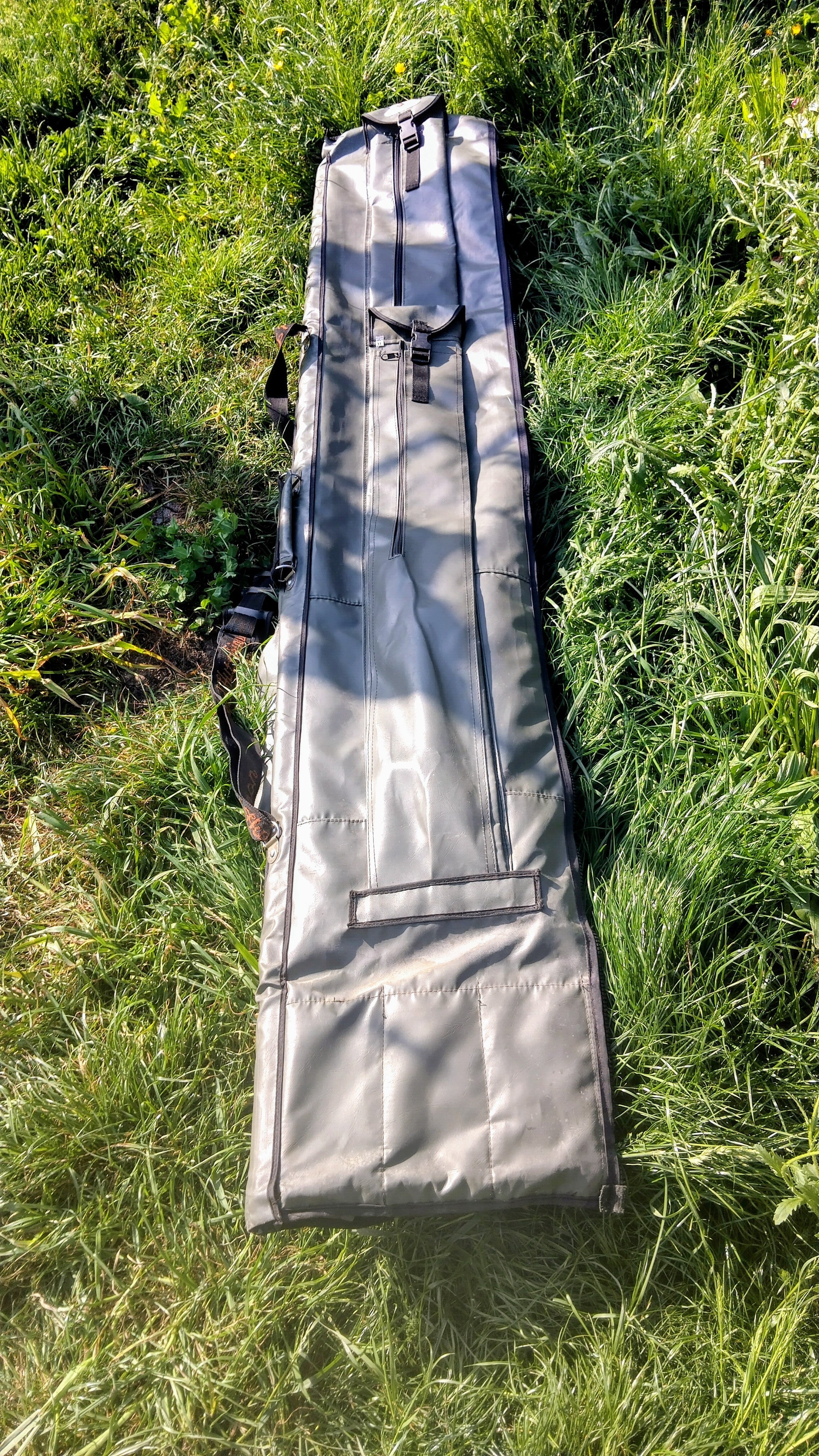 Vintage Rod Hutchinson Carp Fishing 6 Rod Holdall Original Luggage Olive Green