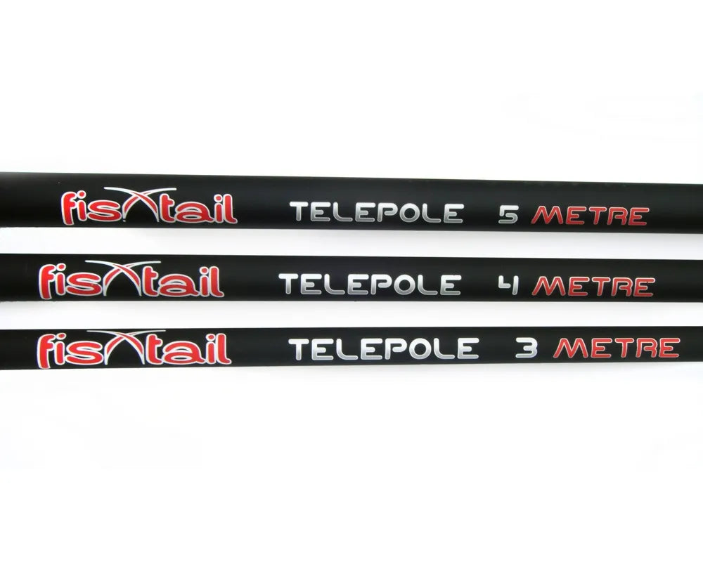 Fishtail Telescopic Fishing Whip 3m 4m 5m Coarse Fishing Pole Livebait Margin