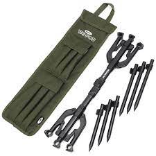 NGT Tri-Pod 3-Rod Carp Fishing Rod Pod - Lightweight, Fully Adjustable