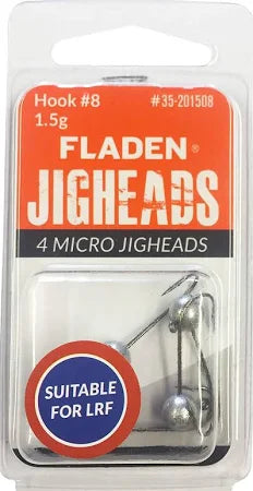 FLADEN Non-Toxic Round Jigheads | Lure Fishing Jigs Sea Freshwater Casting