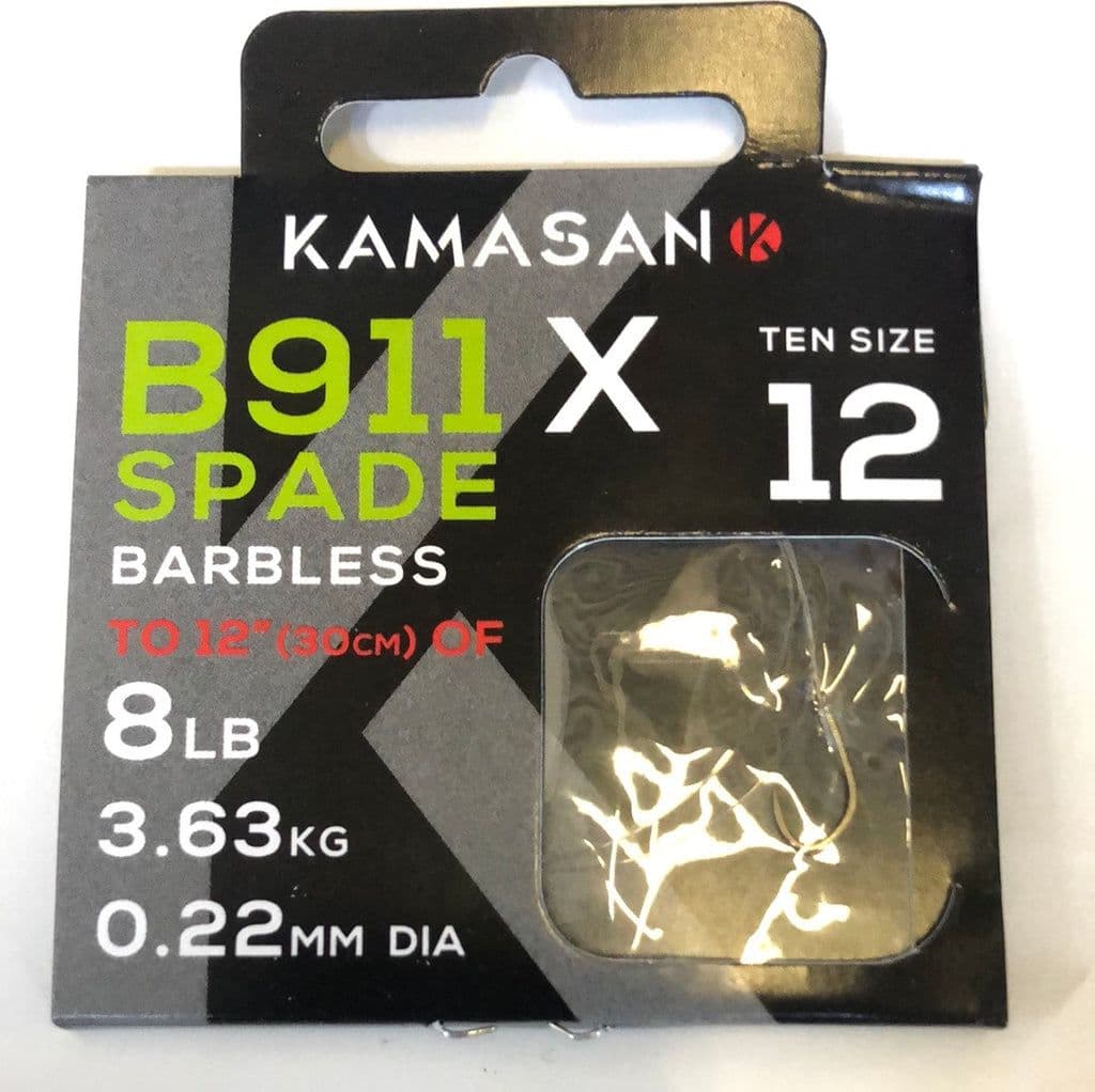 Kamasan B911BX Super Strong Hooks To Tough Nylon - All Sizes