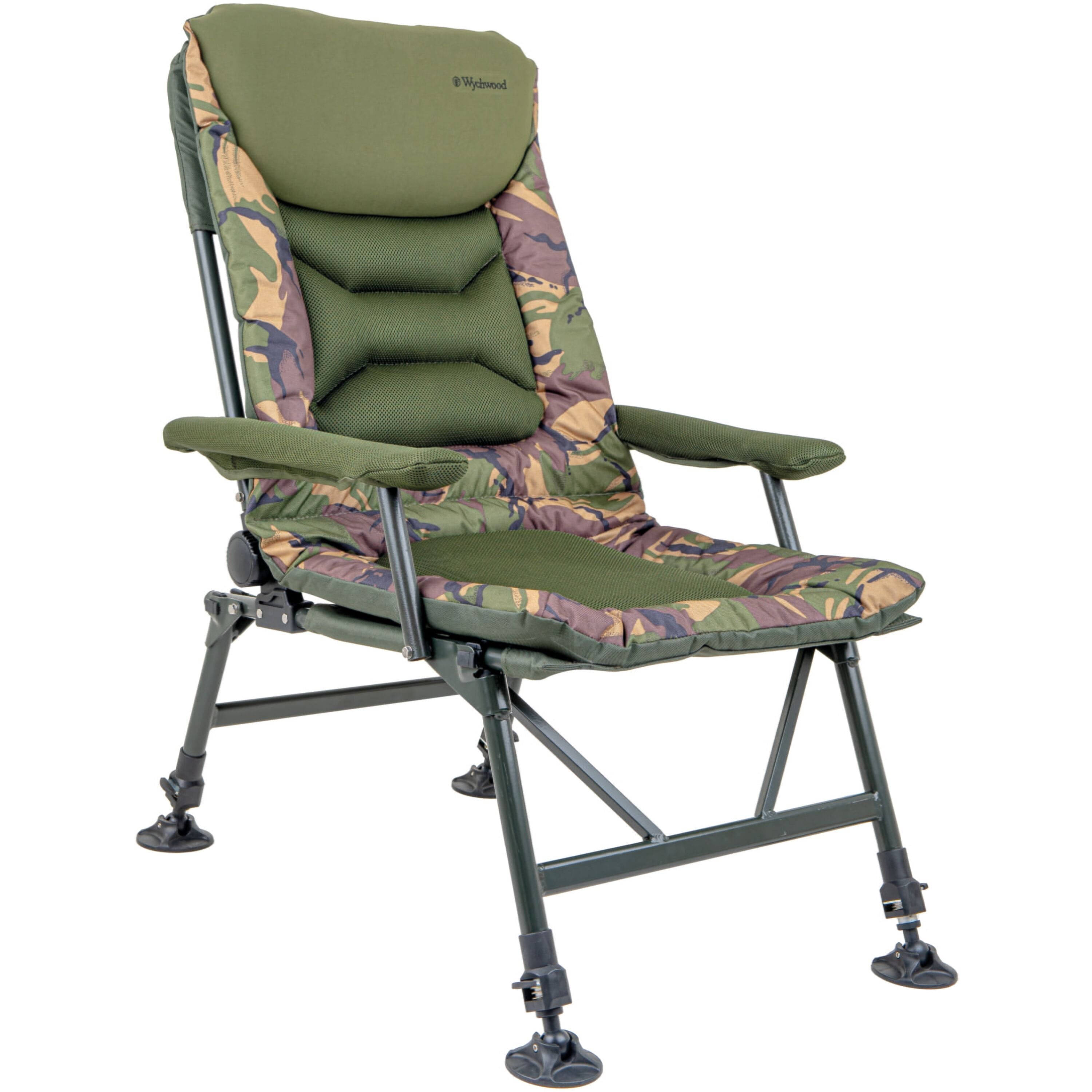 Wychwood Epic Tactical Relax Chair With Arms - DPM Camo Lightweight Fishing Seat