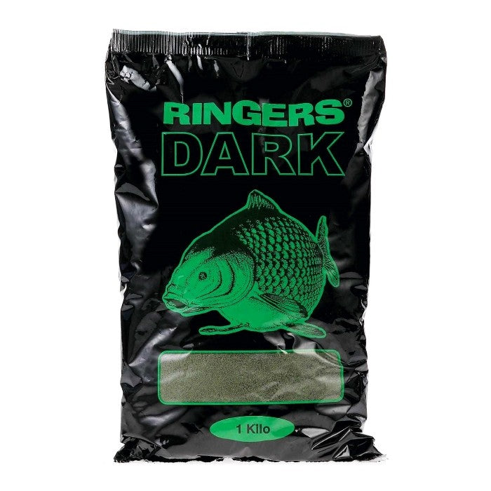 Ringers Dark Green Groundbait 1kg - Low Visibility Winter Mix - Coarse Match Bait