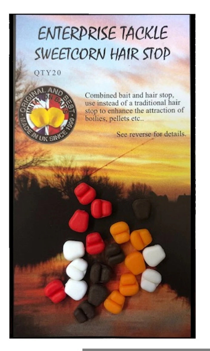 Enterprise Tackle Mini Sweetcorn Hair Stops - Mixed Colours