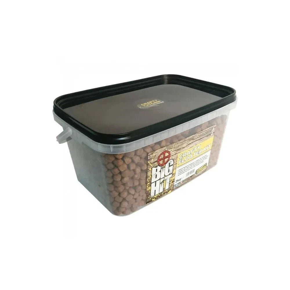 Crafty Catcher Big Hit Floater Kit 2kg - Carp Fishing Surface Bait & Hookbaits