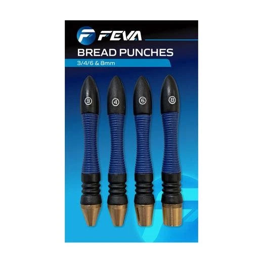 FEVA Bread Punch Set 3mm-8mm Brass Heads Roach Silverfish Match Fishing Tackle