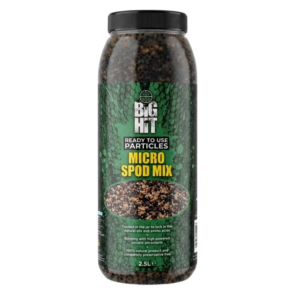 Crafty Catcher Big Hit Particle Micro Spod Mix 2.5ltr Carp Fishing Bait