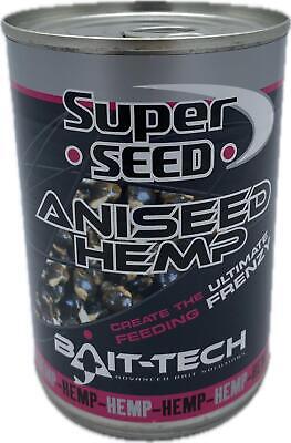 Bait-Tech Super Seed Hemp | Chilli Hemp | Aniseed | Banoffee - 350g tins