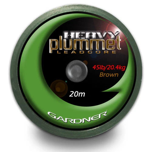 Gardner Heavy Plummet Leadcore Green 45lb 20m Carp Fishing Sinking Leader Material