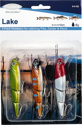 FLADEN 3pc Jointed Plugbait Set 10cm 16g | Pike & Zander Fishing Lures