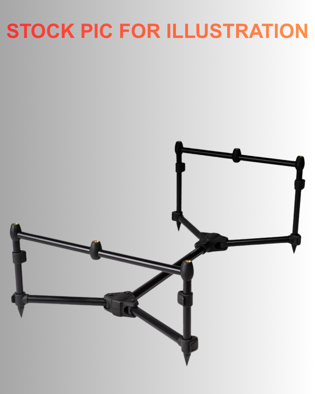 Sonik VaderX 3-Rod Pod - Adjustable Aluminium Rod Support - VGC