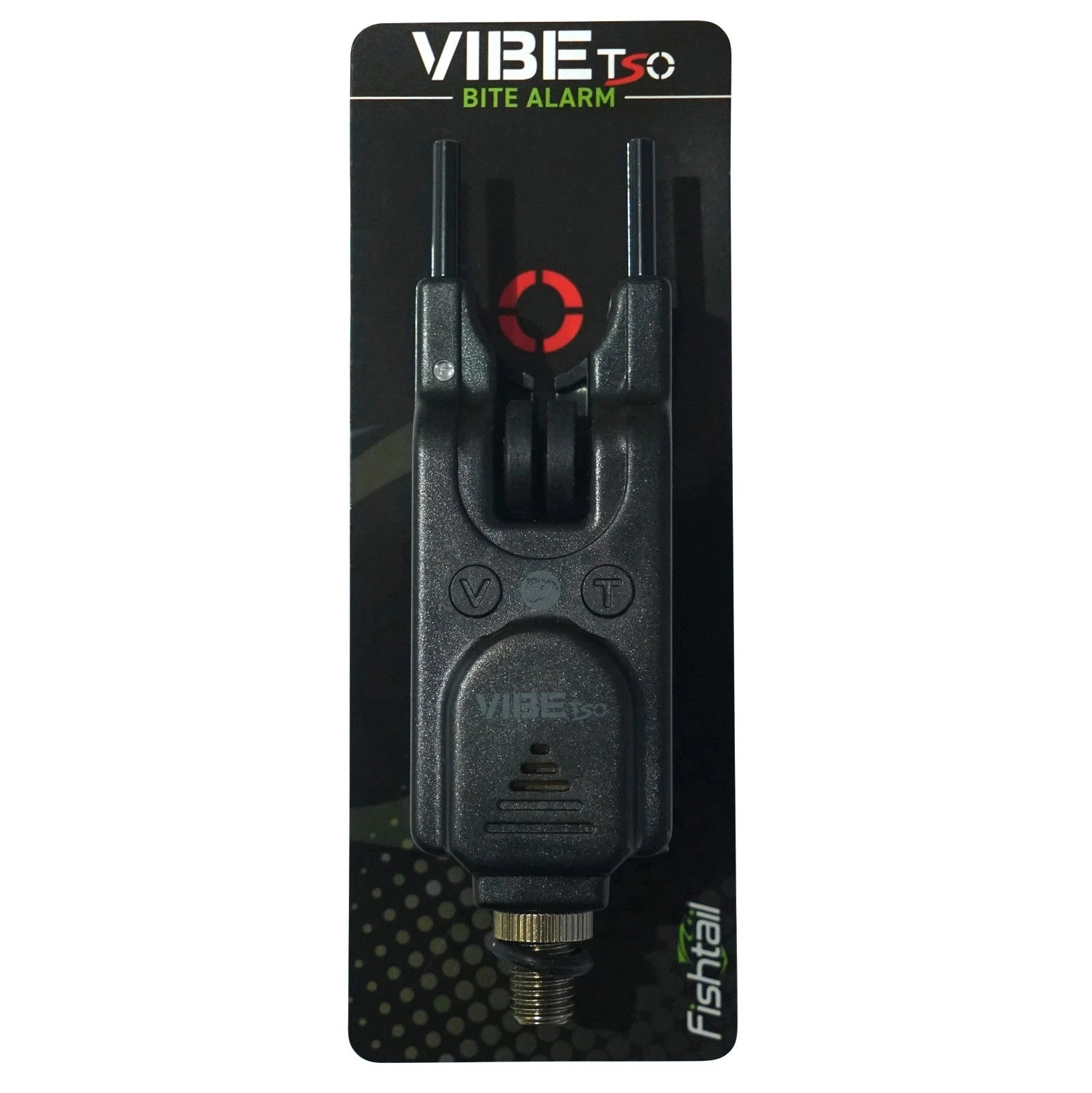 Fishtail Vibe TSO Carp Fishing Bite Alarm | Night Light Snag Ears Volume Tone Silent
