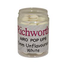 Richworth Natural Unflavoured Popups - Customise your Hookbait Colours & Flavours
