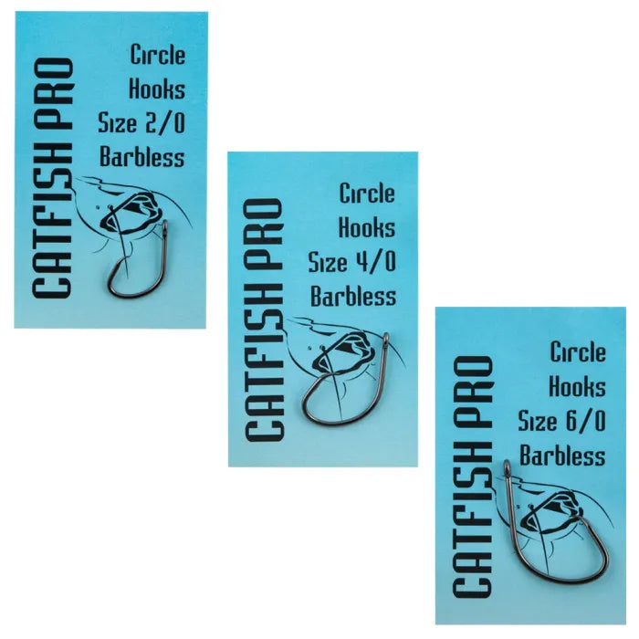 Catfish Pro Circle Hooks | Catfishing | Predator Fishing | Barbed, Barbless