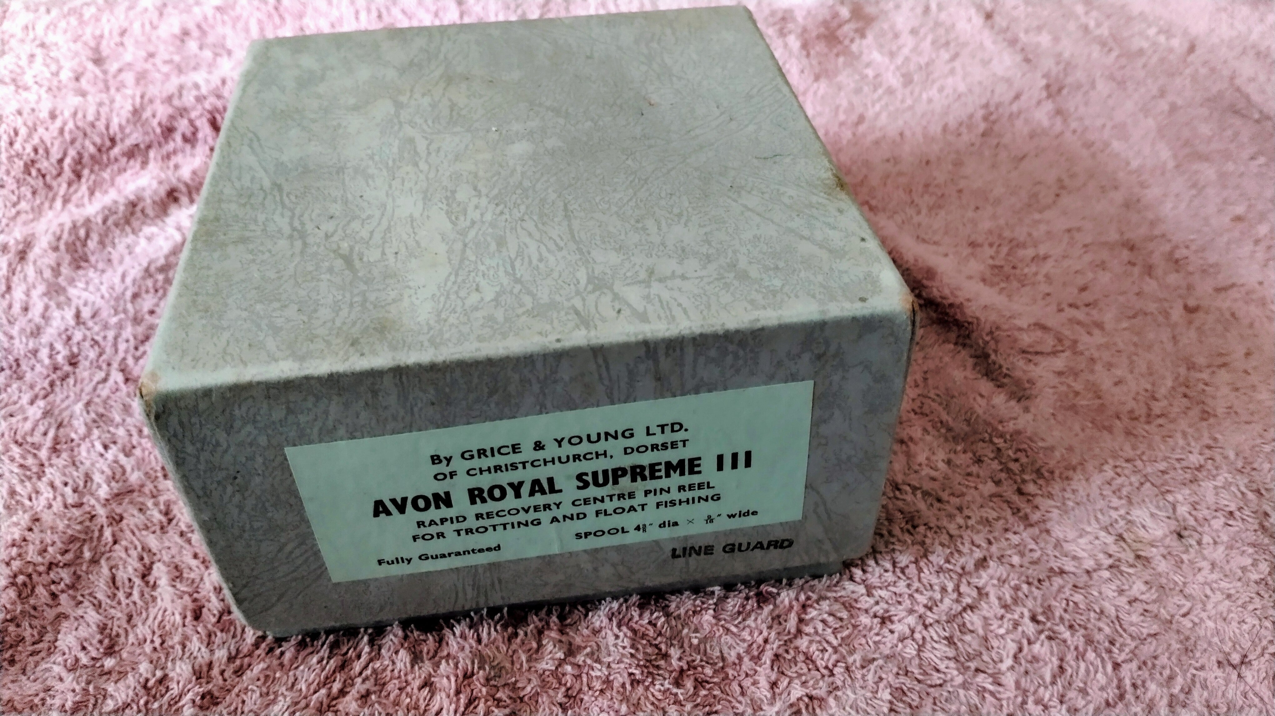 Grice & Young Avon Royal Supreme III Centrepin Reel 4 3/8" Trotting Float Boxed