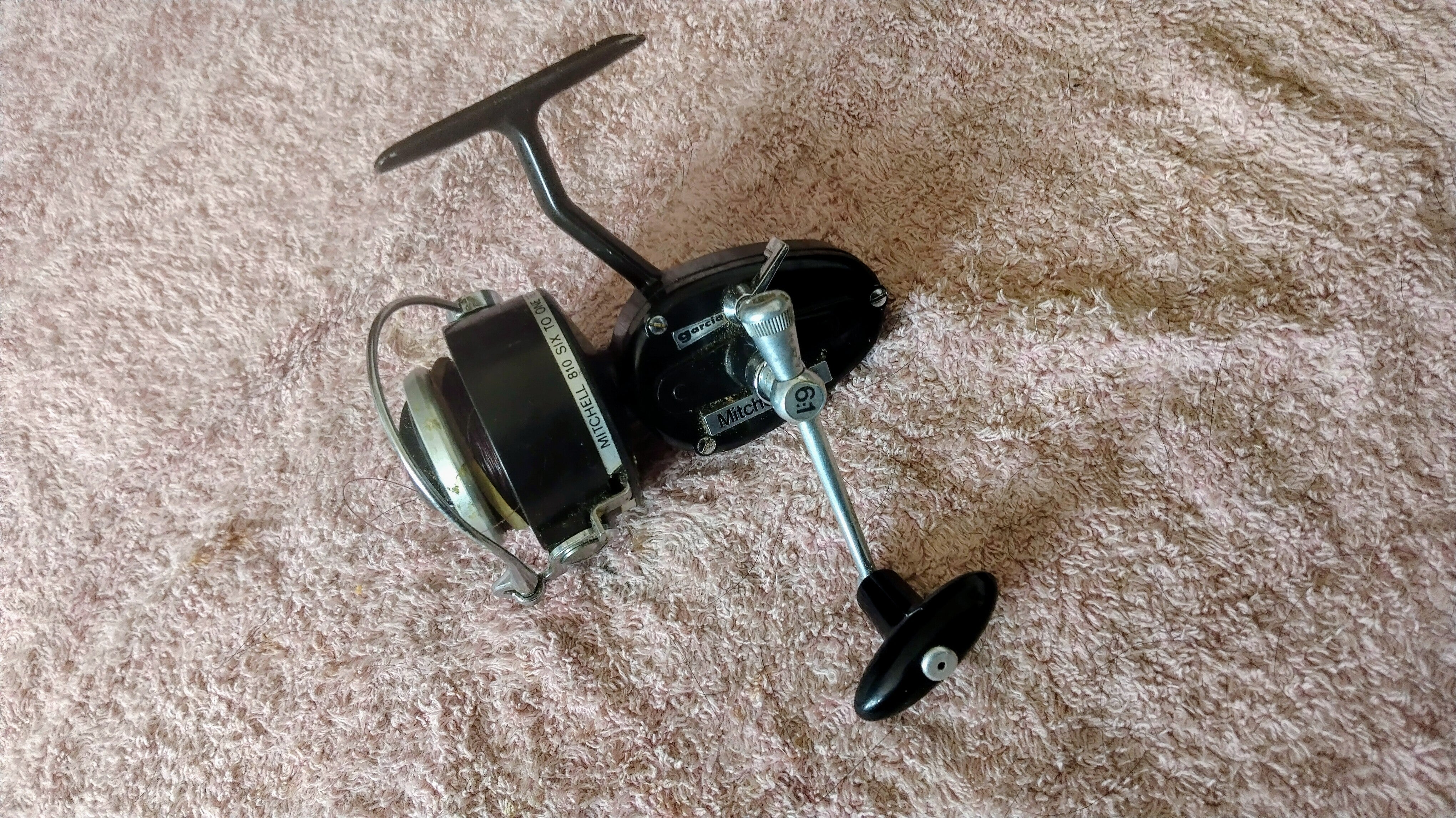 Garcia Mitchell 810 Vintage Match Fishing Reel High Speed Vintage Made In France Fixed Spool